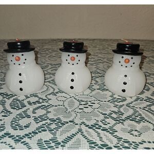 Clever & Unique Creations Color Changing Snowman Candles with Gift Boxes
